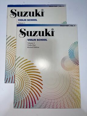 5/$25 Suzuki Violin School - Volumes 4 & 5 Violin Part (White)